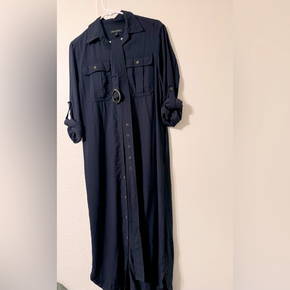 Banana replublic factory utility maxi shirtdress
Navy size XS